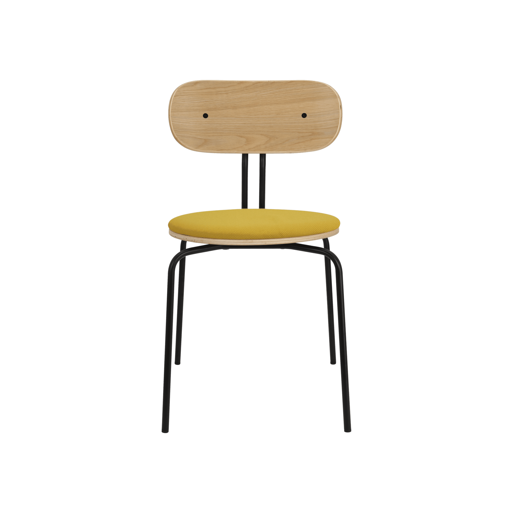 Krzesło CURIOUS szafranowy z czarną podstawą UMAGE Eye on Design