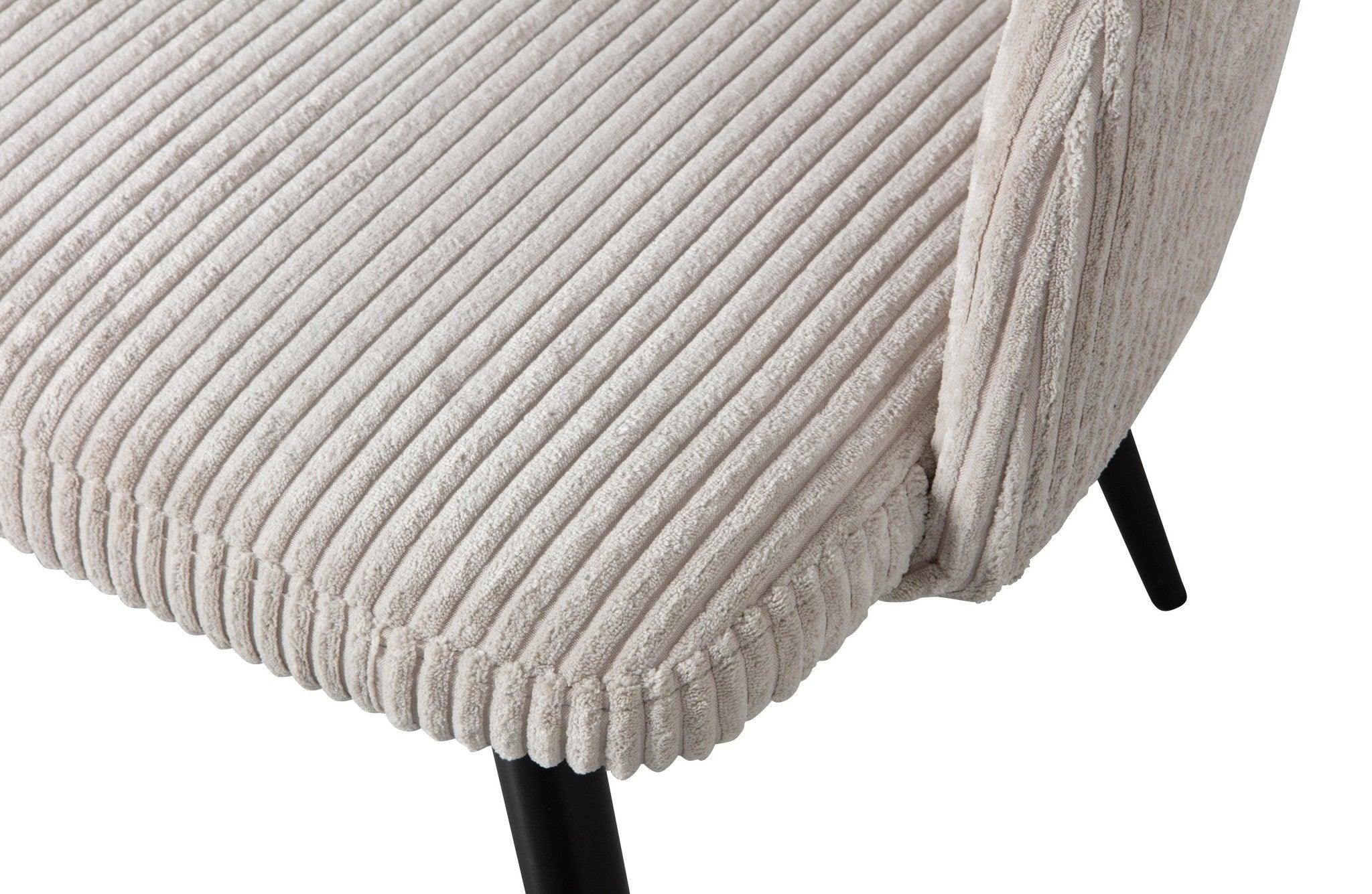 Krzesło FERDY beżowy sztruks Woood Eye on Design