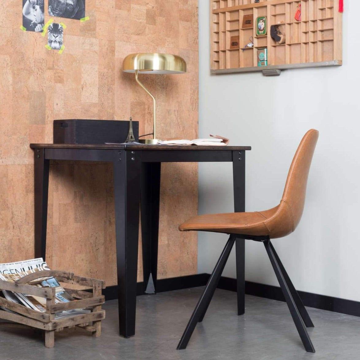 Krzesło FRANKY ekoskóra brązowy Dutchbone Eye on Design