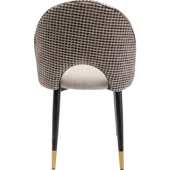 Krzesło HUDSON beżowy z czarną podstawą - Eye on Design