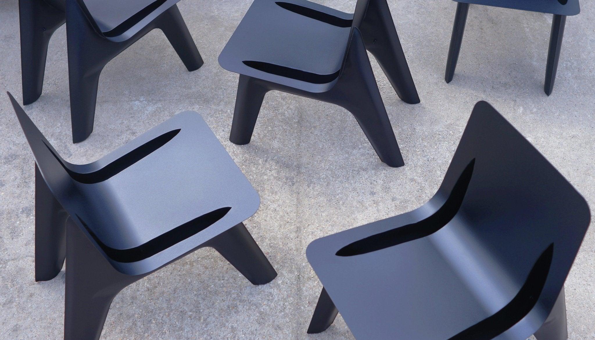 Krzesło J-CHAIR szaroniebieski mat Zieta Studio Eye on Design