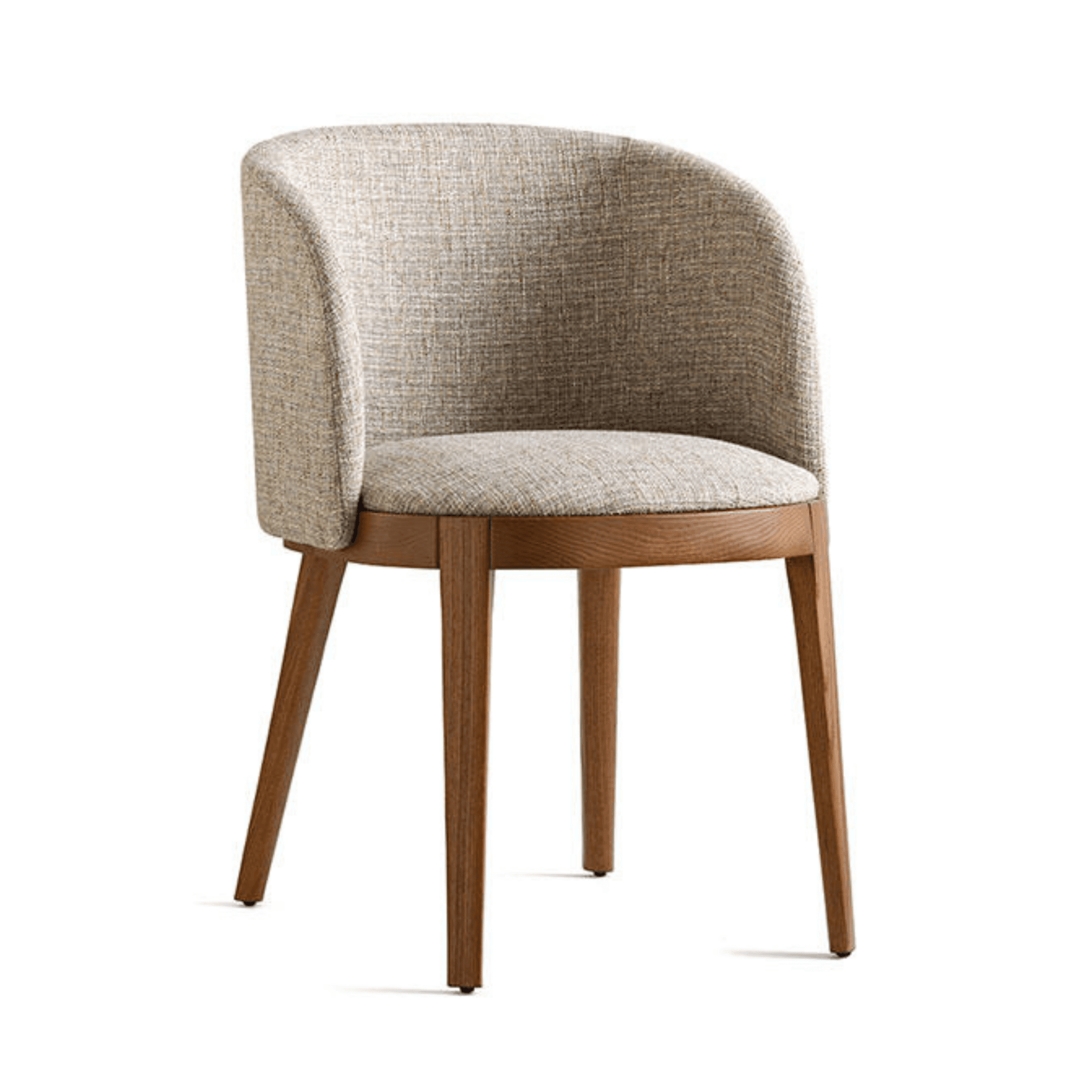 Fotel ADÈL melanż piaskowy Calligaris orzech włoski Eye on Design