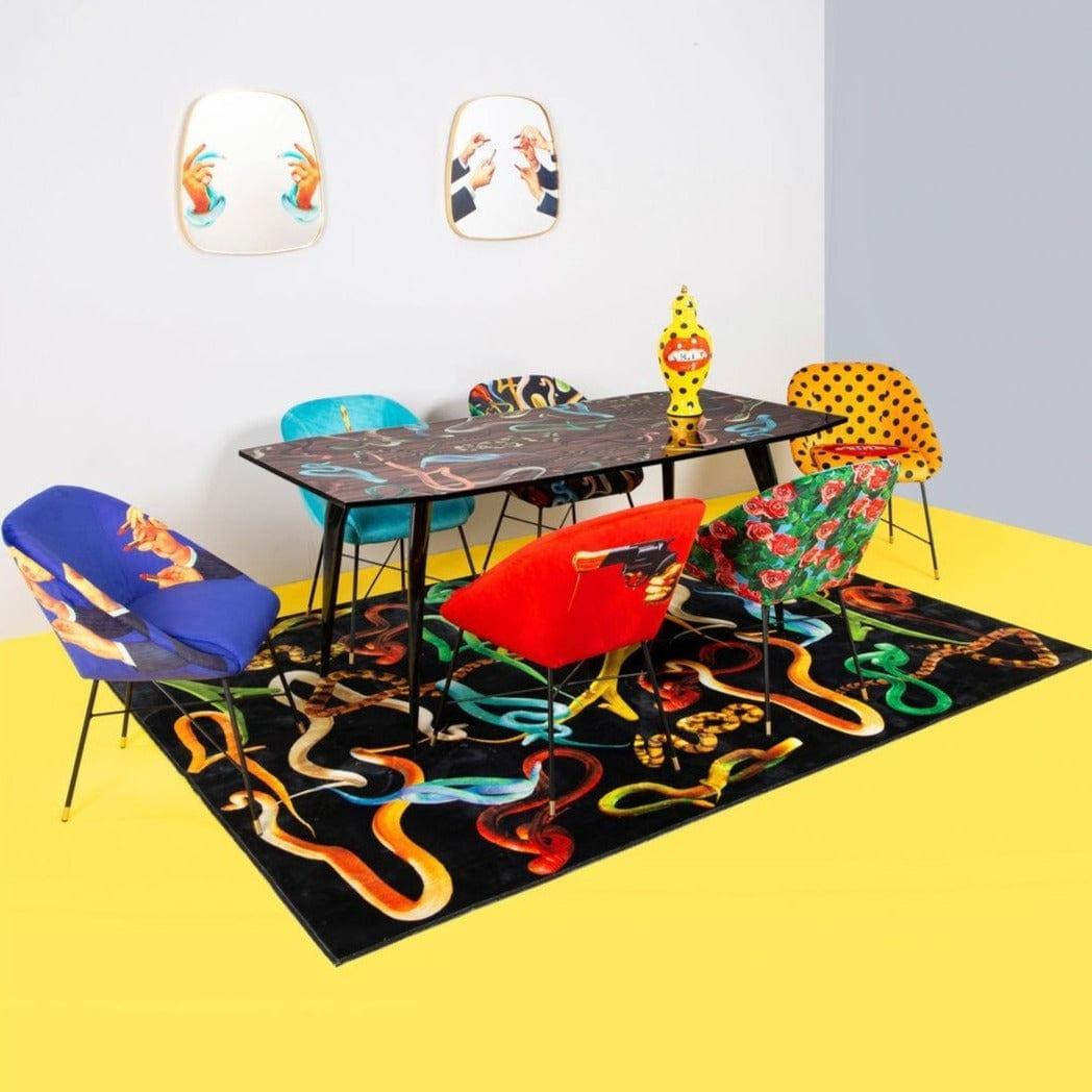 Krzesło LIPSTICKS niebieski Seletti Eye on Design