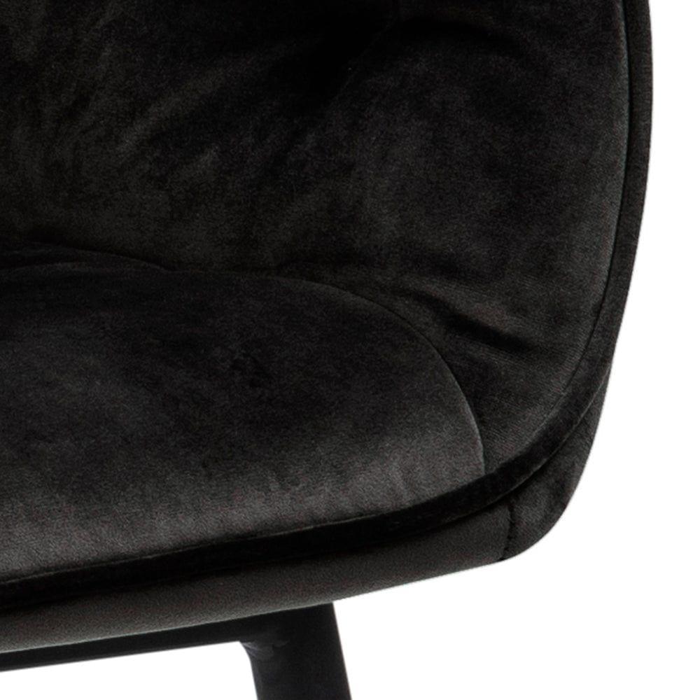 Krzesło LOUI ciemnoszary z czarną podstawą Actona Eye on Design