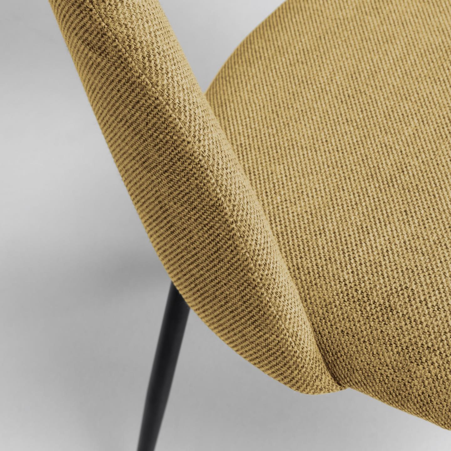 Krzesło MAHALIA musztardowy La Forma Eye on Design