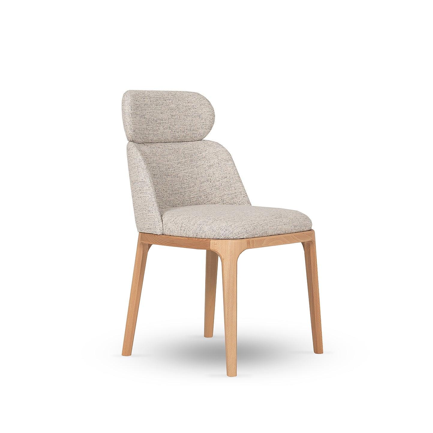 Krzesło MUST I tapicerowane z drewnianą podstawą Nobonobo Eye on Design