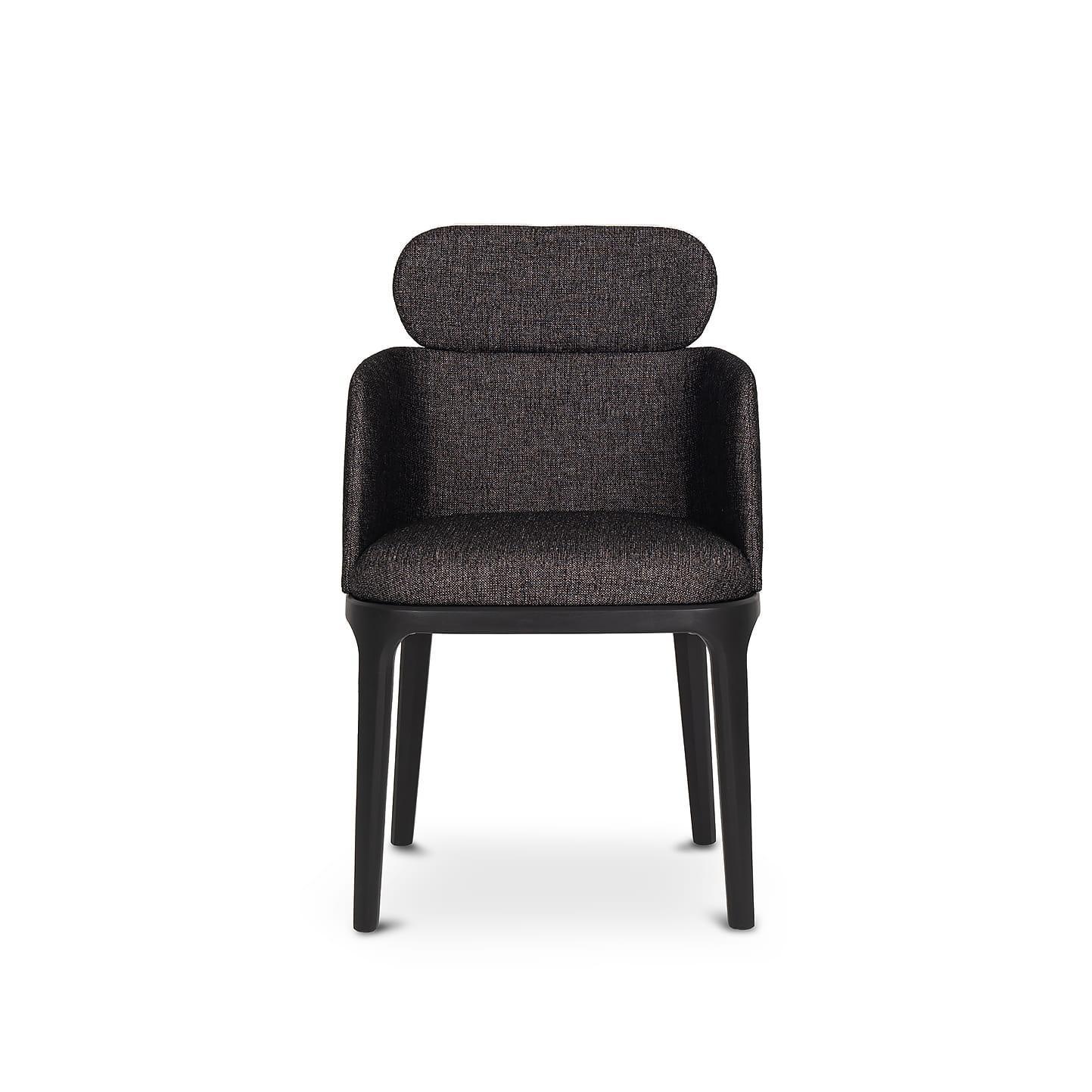 Krzesło MUST II tapicerowane z drewnianą podstawą Nobonobo Eye on Design