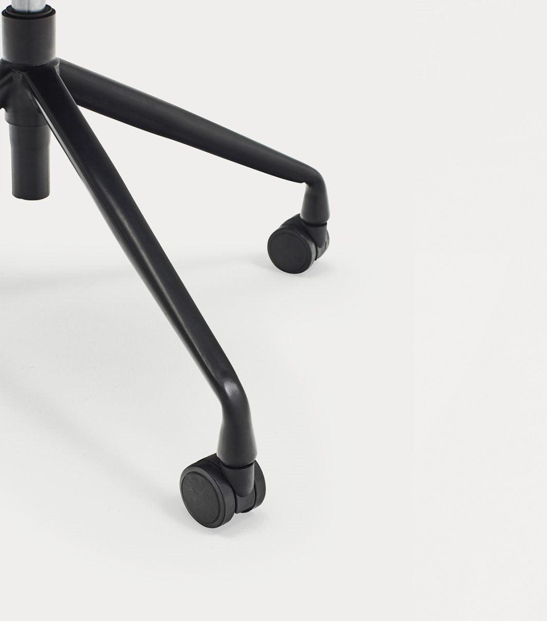 Krzesło na kółkach ADD musztardowy Teulat Eye on Design