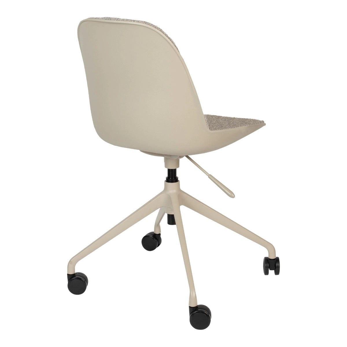 Krzesło na kółkach ALBERT KUIP taupe Zuiver Eye on Design