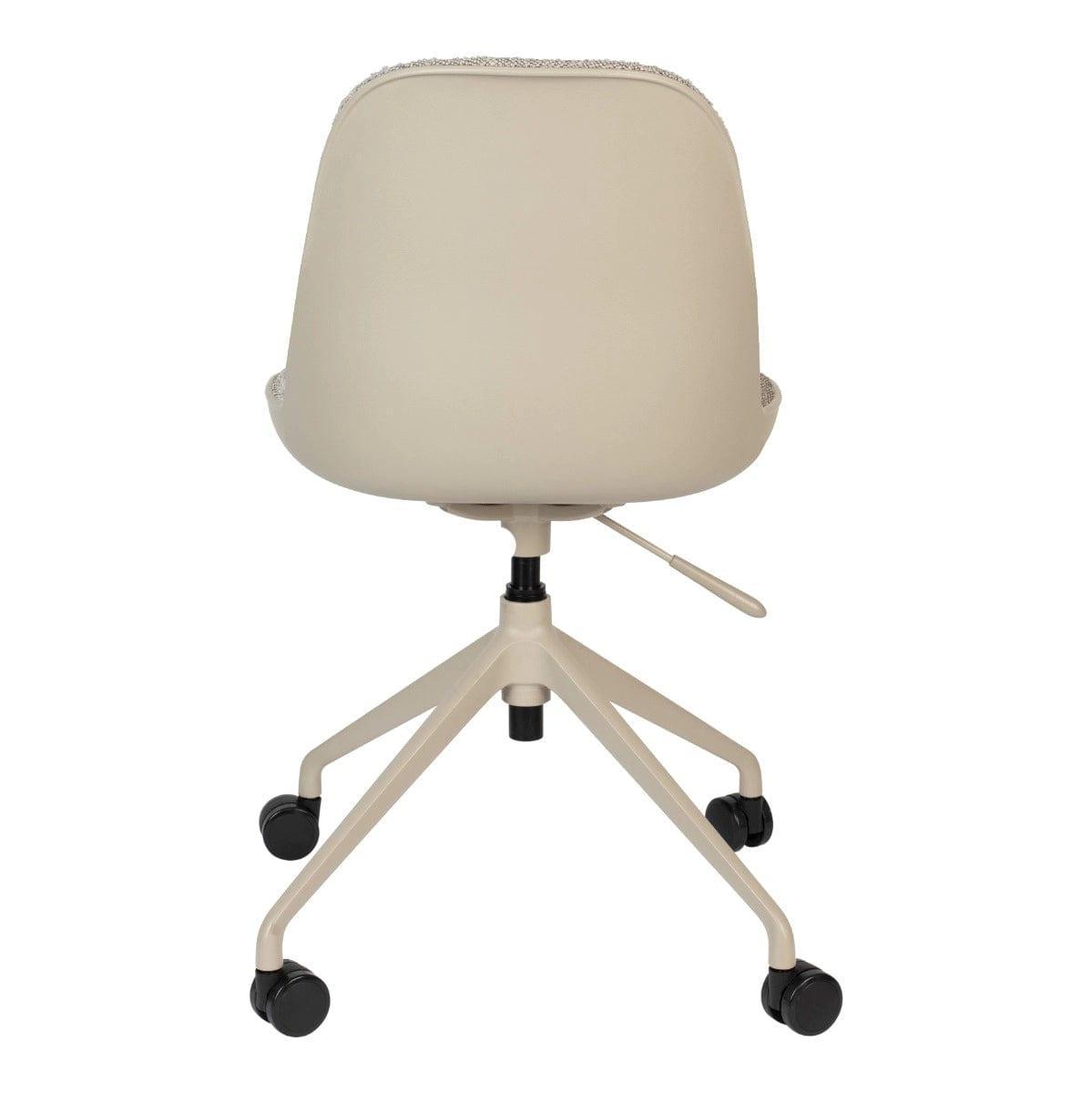 Krzesło na kółkach ALBERT KUIP taupe Zuiver Eye on Design