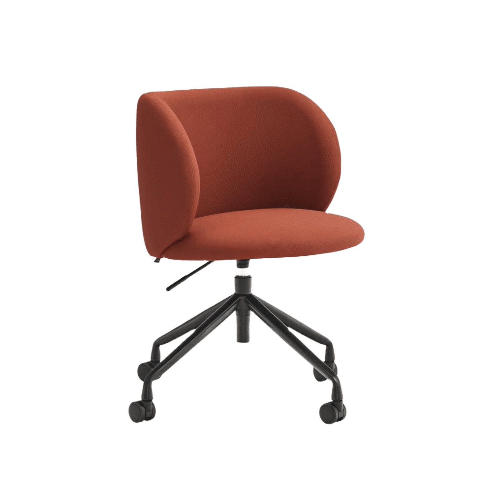 Krzesło na kółkach MOGI ceglana czerwień Teulat Eye on Design