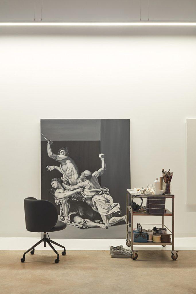 Krzesło na kółkach MOGI jasnoszary Teulat Eye on Design