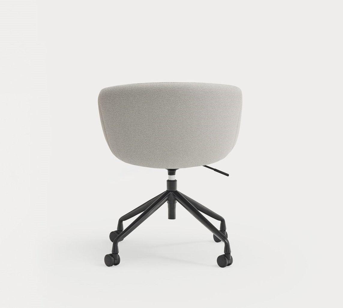 Krzesło na kółkach z podłokietnikami ADD szary Teulat Eye on Design