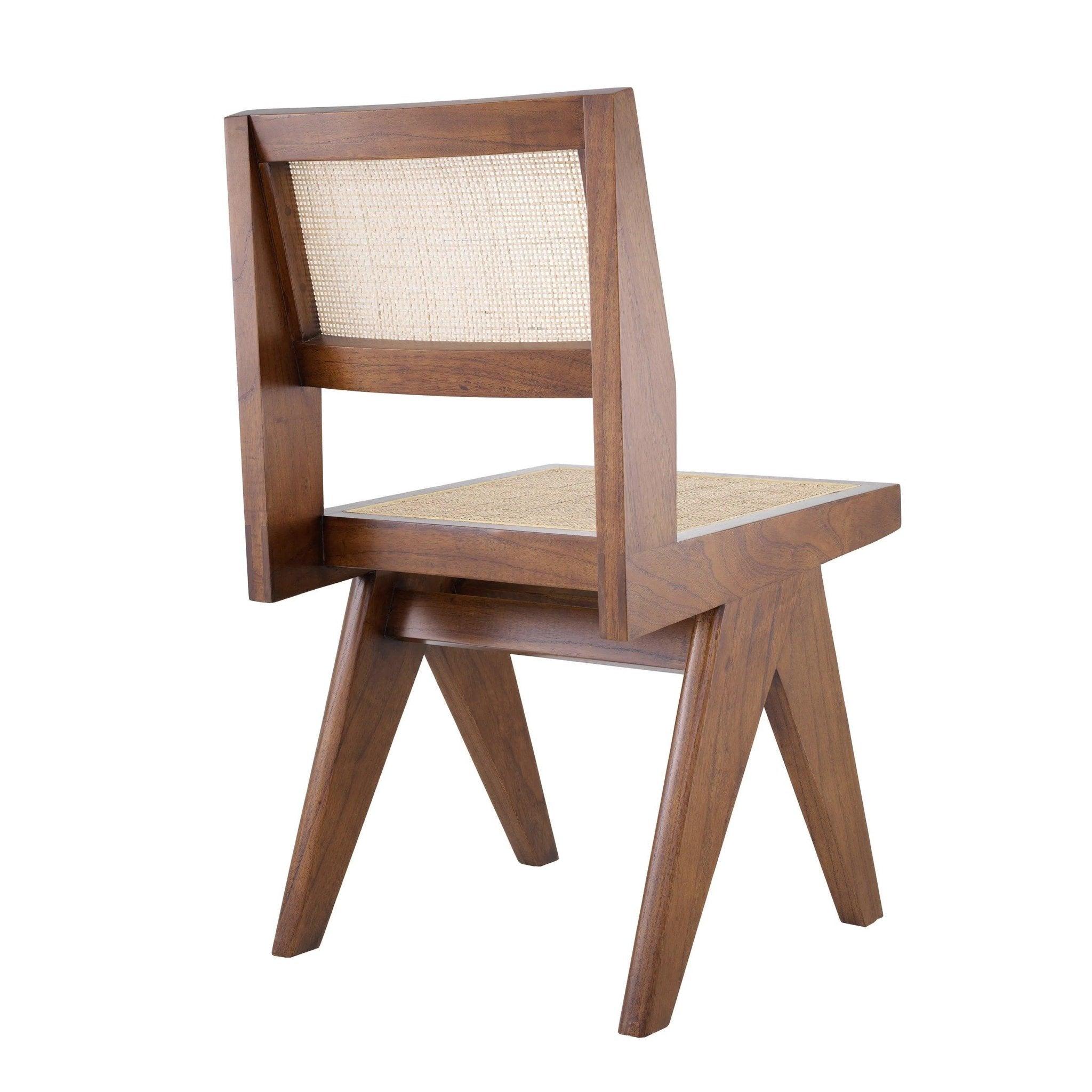 Krzesło NICLAS drewno i rattan Eichholtz Eye on Design