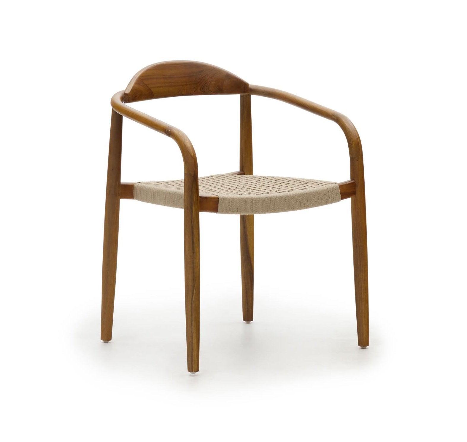 Krzesło NINA ciemnobrązowe drewno akacjowe La Forma Eye on Design