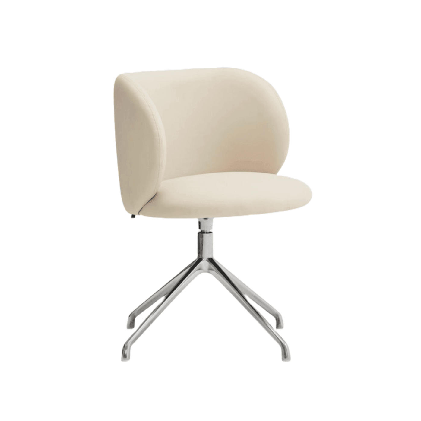 Krzesło obrotowe MOGI beżowa ekoskóra z chromowaną podstawą Teulat Eye on Design