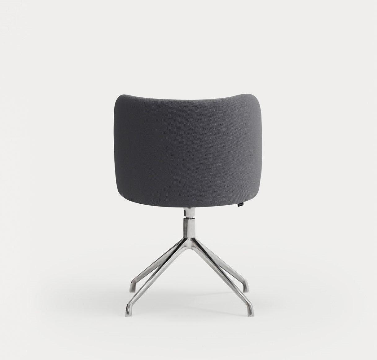 Krzesło obrotowe MOGI ciemnoszary z chromowaną podstawą Teulat Eye on Design