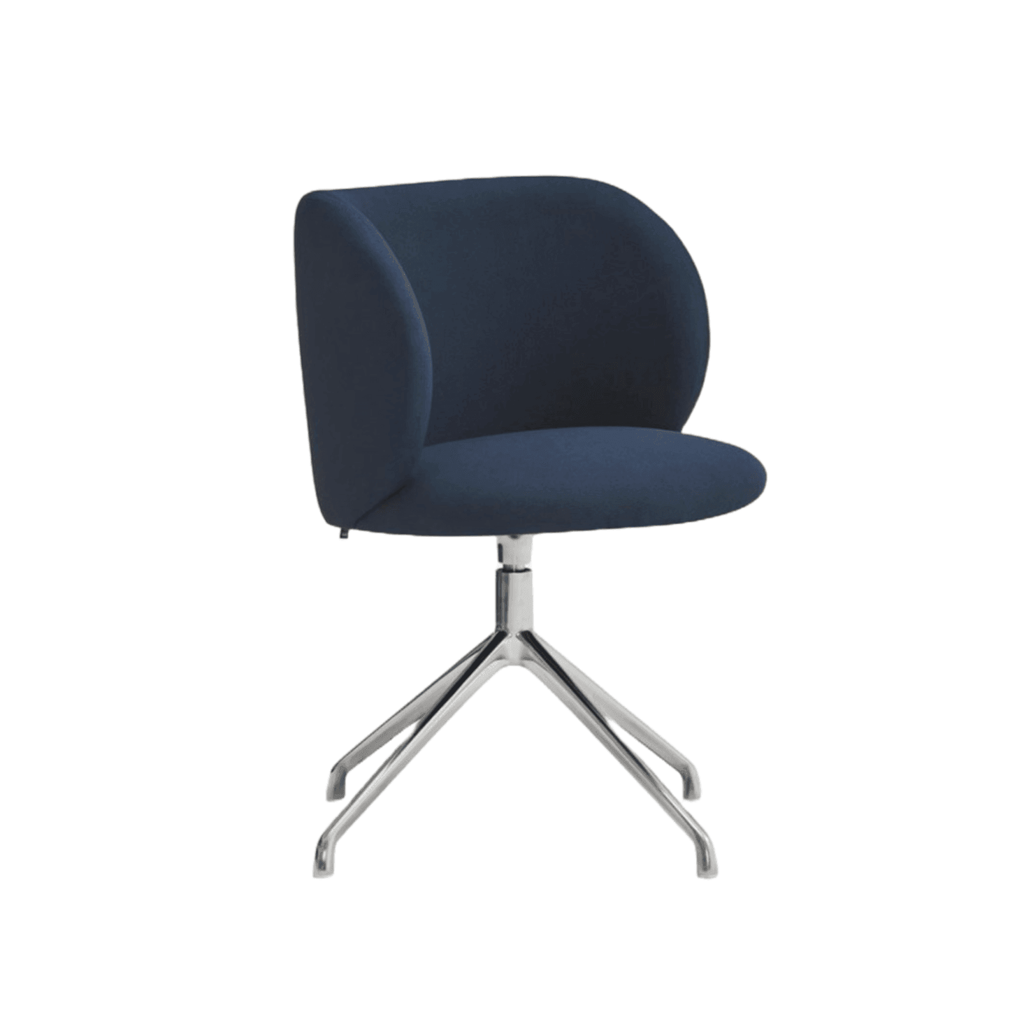 Krzesło obrotowe MOGI granatowy z chromowaną podstawą Teulat Eye on Design