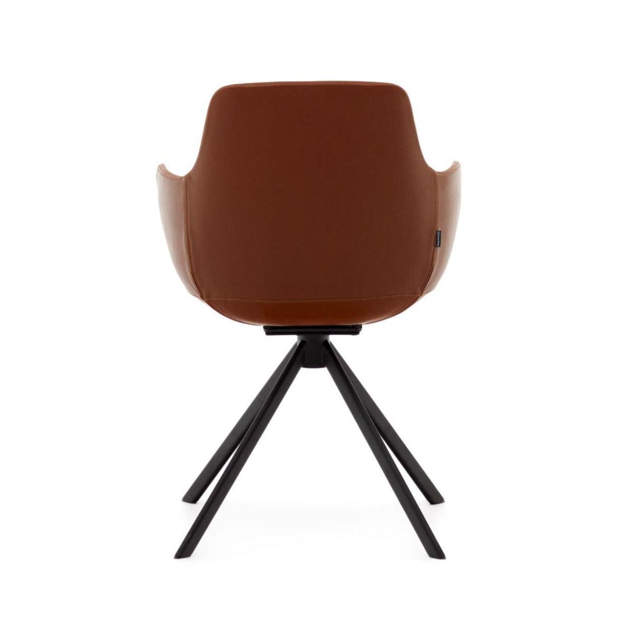 Krzesło obrotowe TISSIANA brązowa ekoskóra La Forma Eye on Design