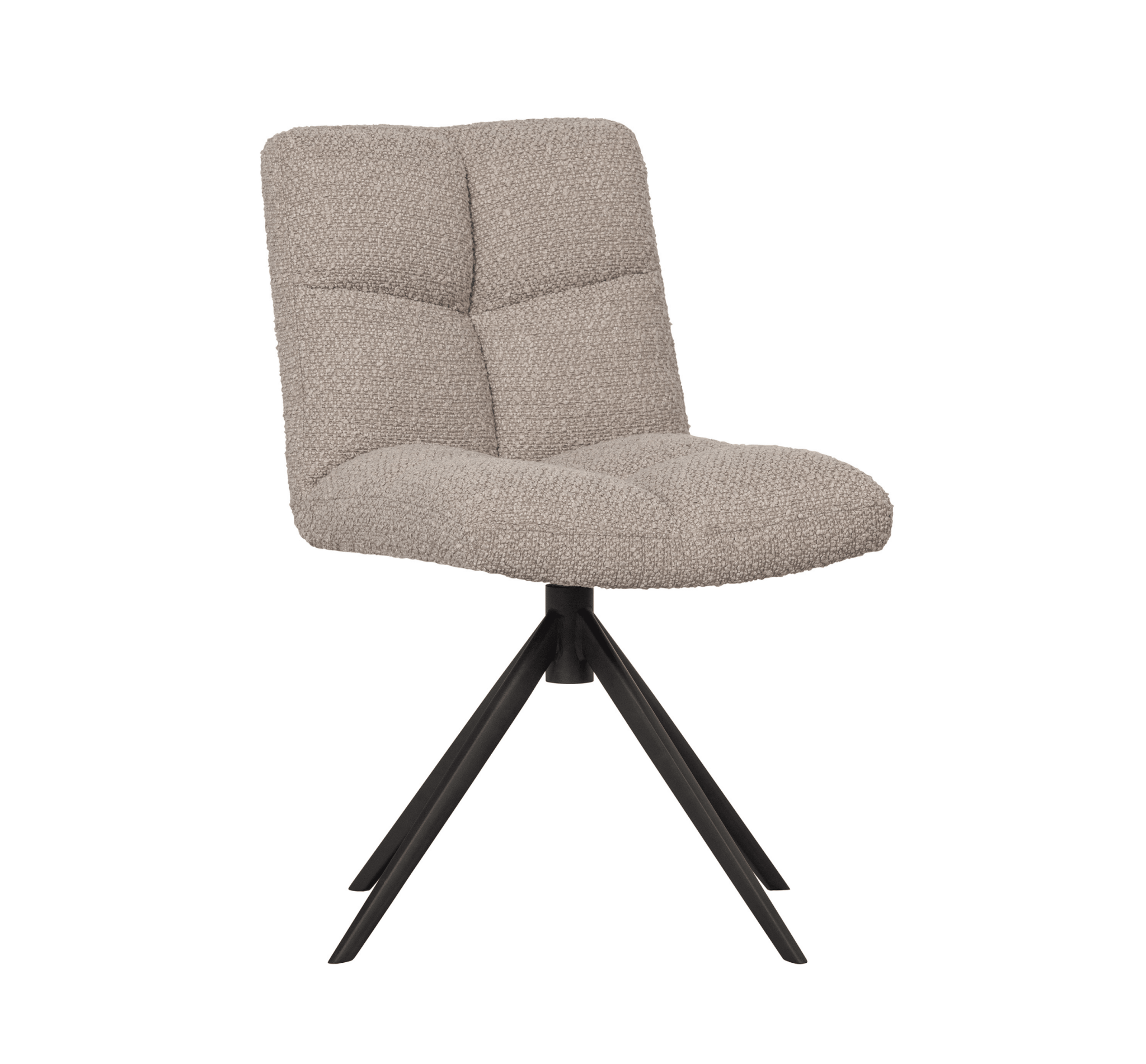 Krzesło obrotowe VINNY boucle piaskowy Woood Exclusive Eye on Design