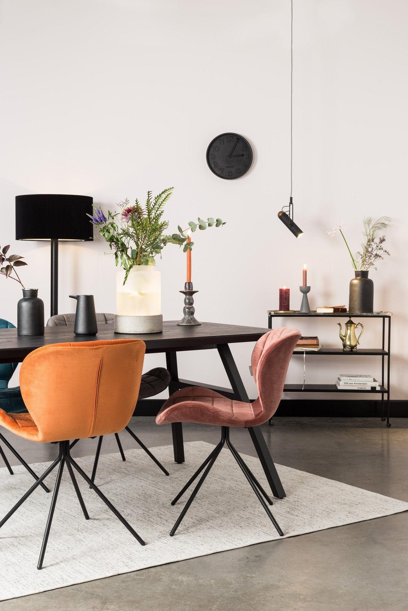 Krzesło OMG VELVET różowy Zuiver Eye on Design