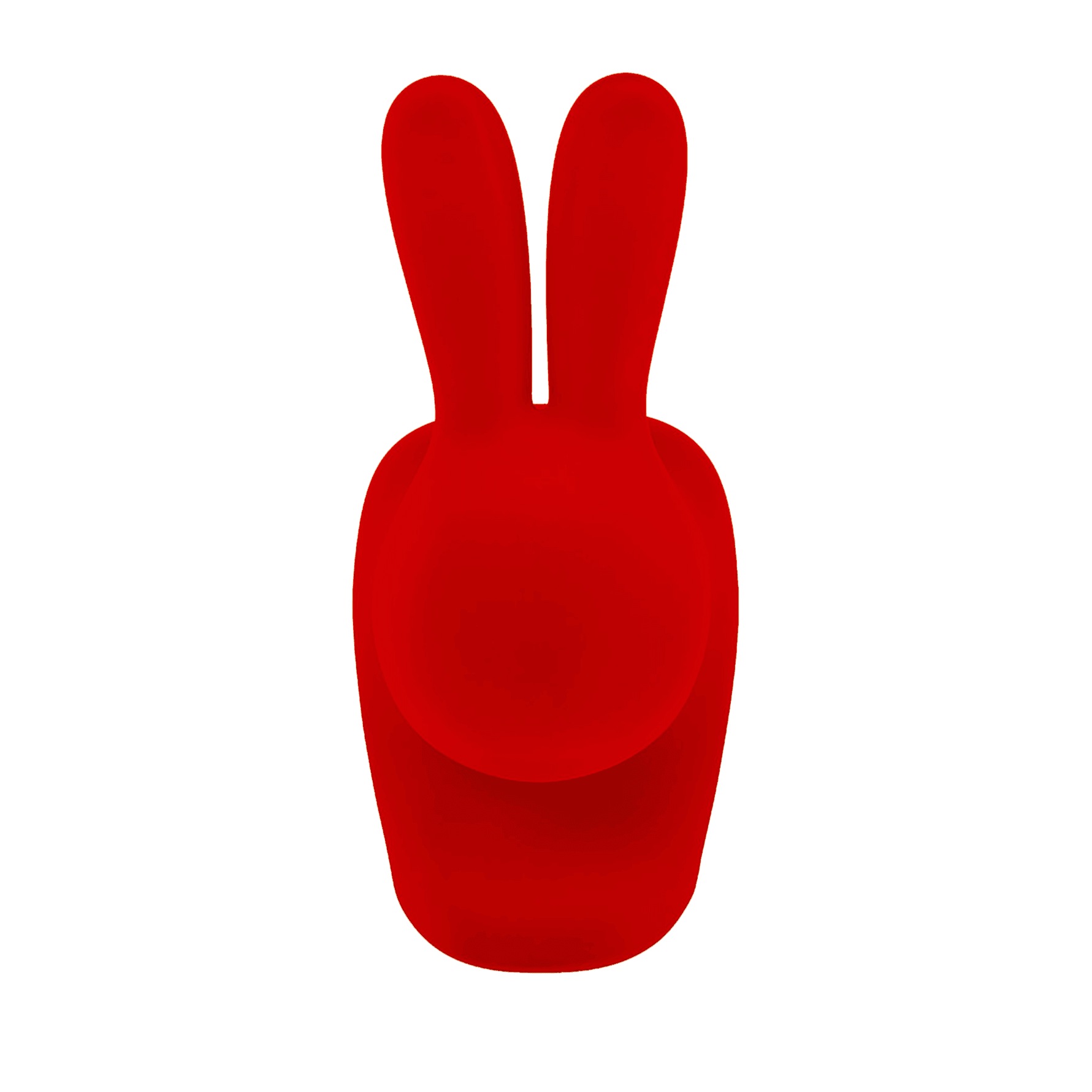 Krzesło RABBIT VELVET czerwony Qeeboo Eye on Design