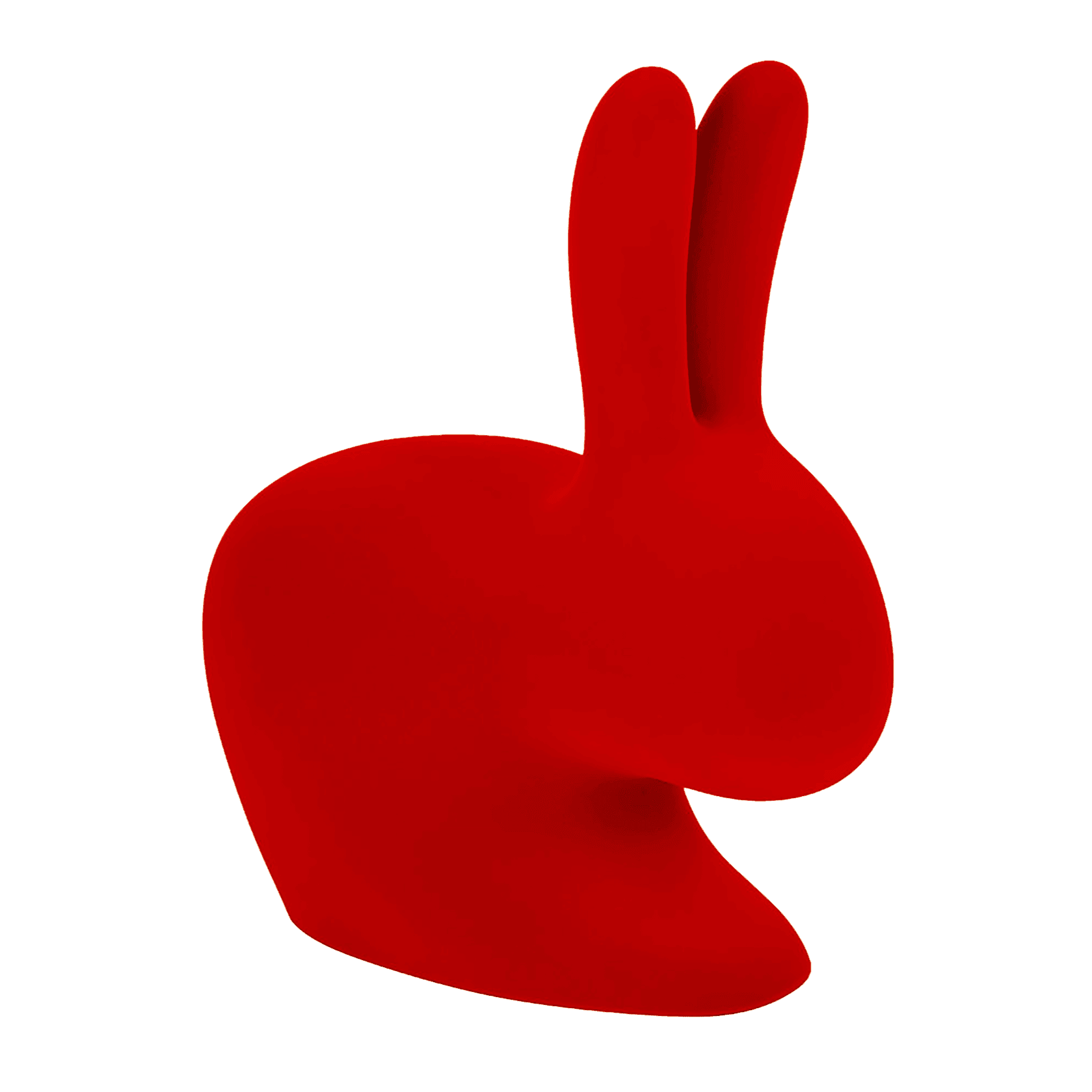 Krzesło RABBIT VELVET czerwony Qeeboo Eye on Design