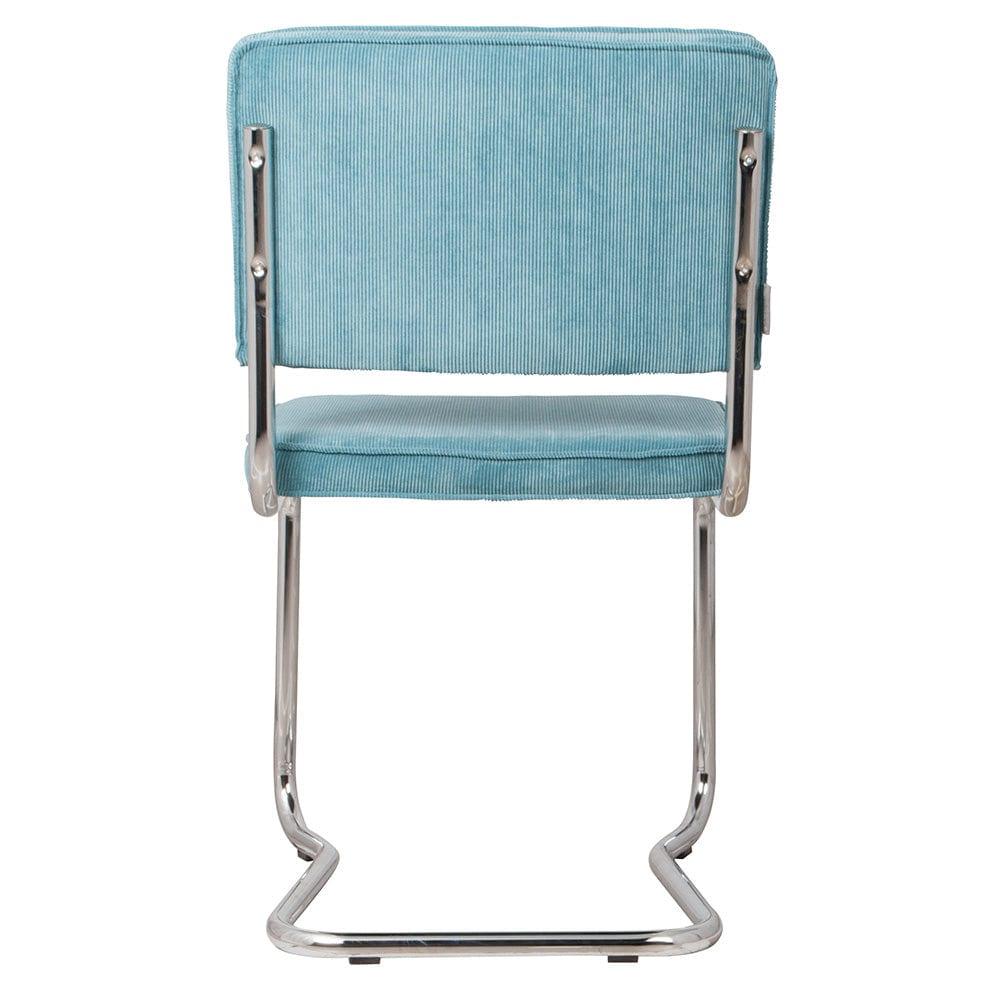 BRAK - Krzesło RIDGE KINK RIB niebieskie 12A Zuiver Eye on Design