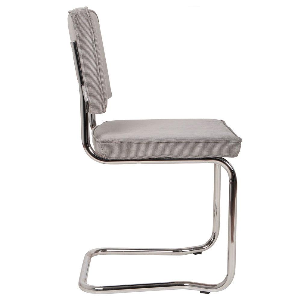 BRAK - Krzesło RIDGE KINK RIB szare 32A Zuiver Eye on Design