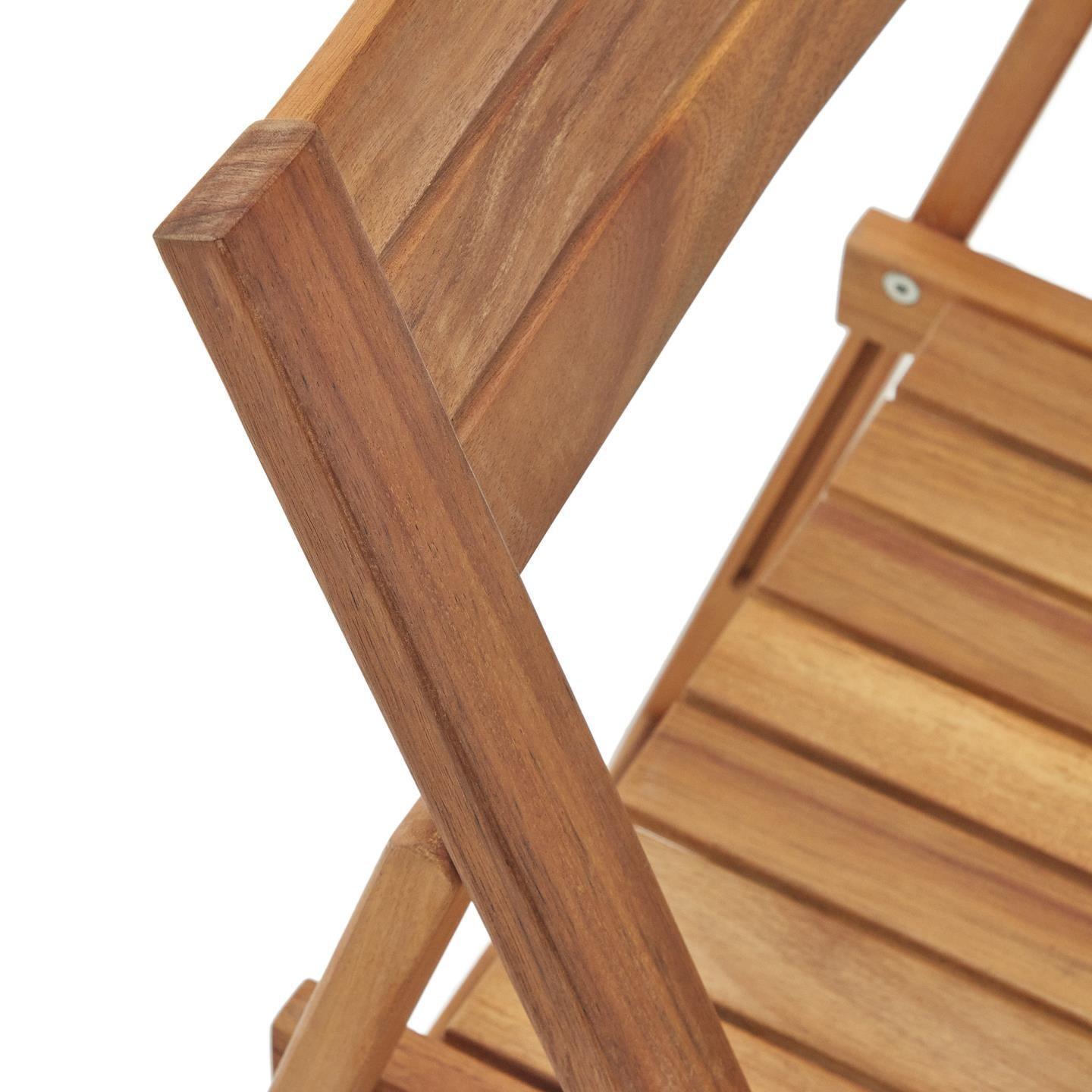 Krzesło składane ogrodowe SADIRAR lite drewno akacjowe La Forma Eye on Design