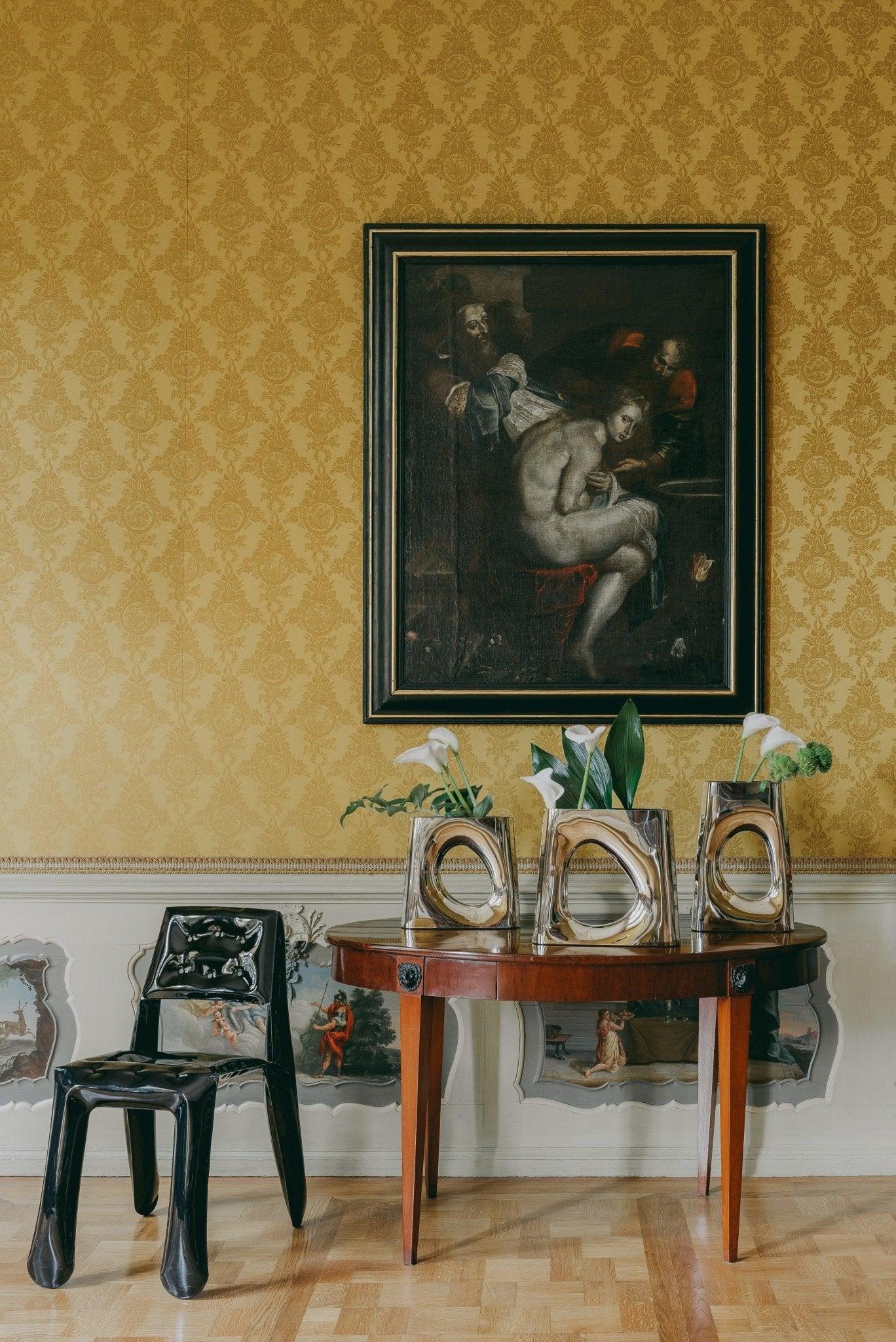 Krzesło stalowe CHIPPENSTEEL 0.5 czarny błyszczący Zieta Studio Eye on Design