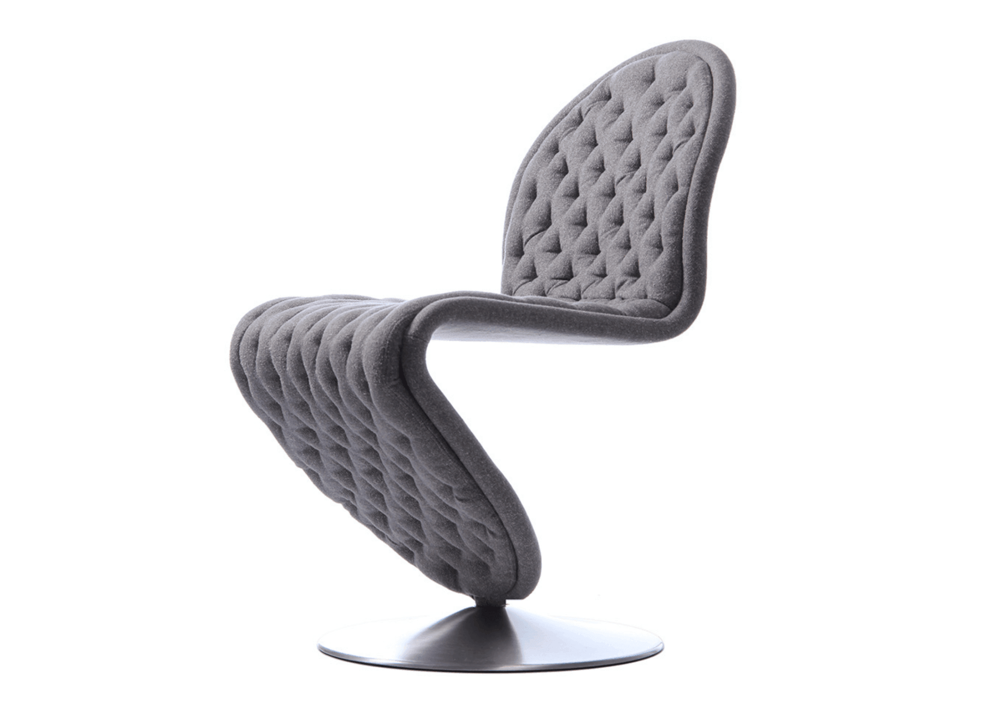 Krzesło SYSTEM 1-2-3 DELUXE z okrągłą podstawą Verpan Eye on Design