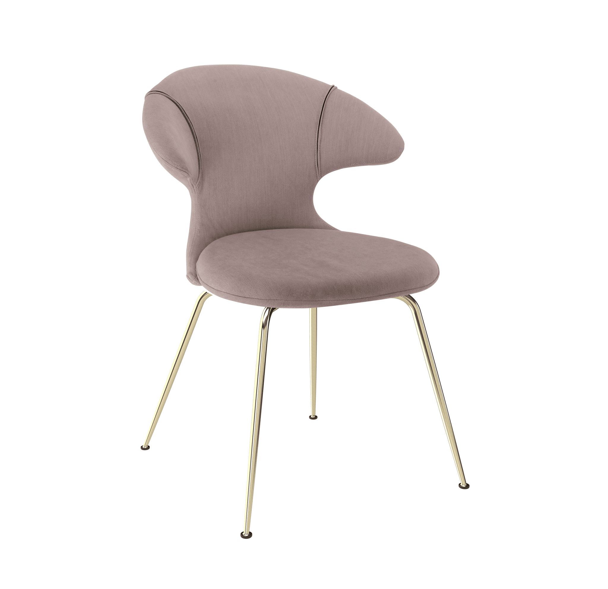 Krzesło TIME FLIES brudny róż ze złotą podstawą UMAGE Eye on Design