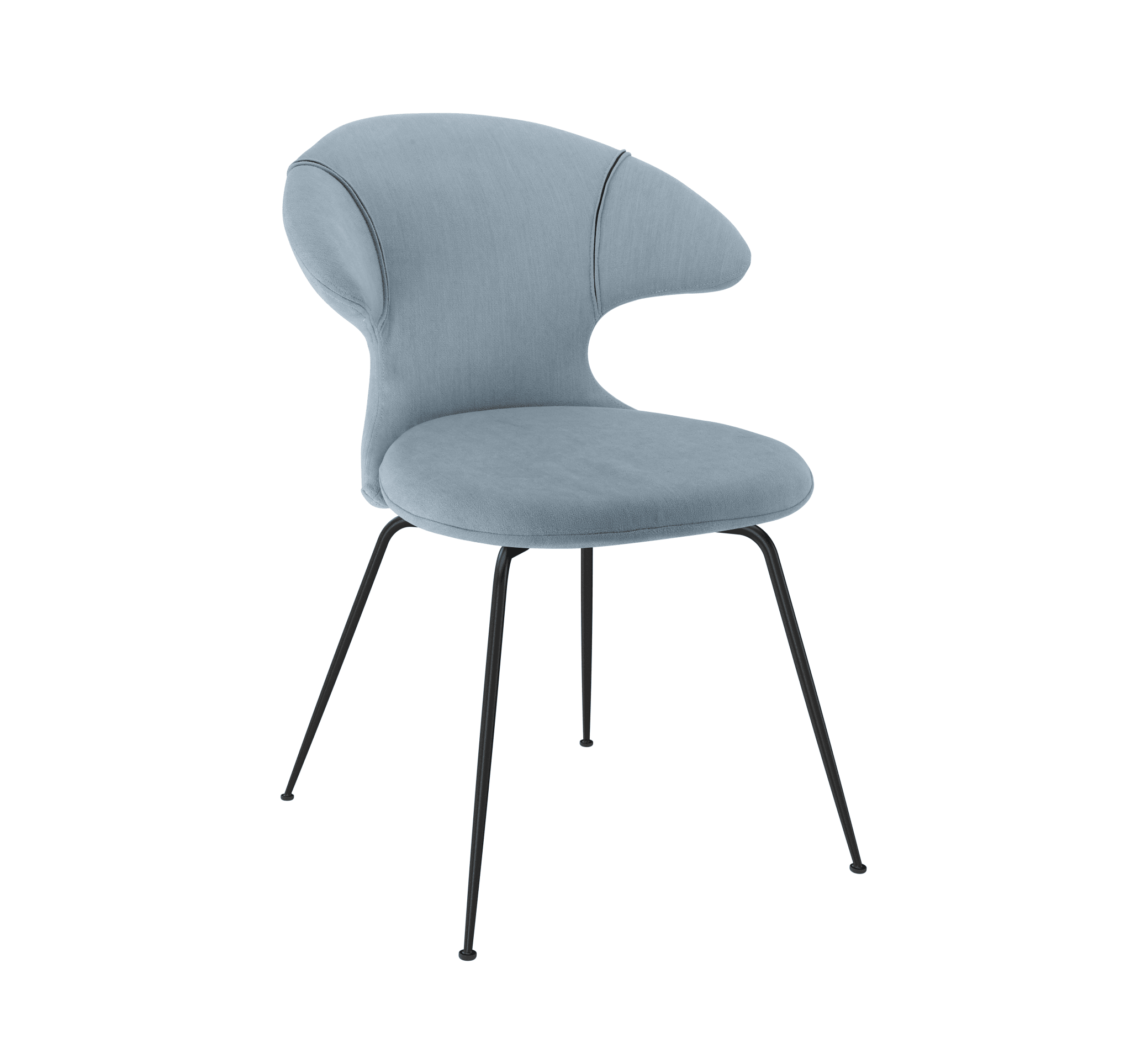 Krzesło TIME FLIES niebieski z czarną podstawą UMAGE Eye on Design