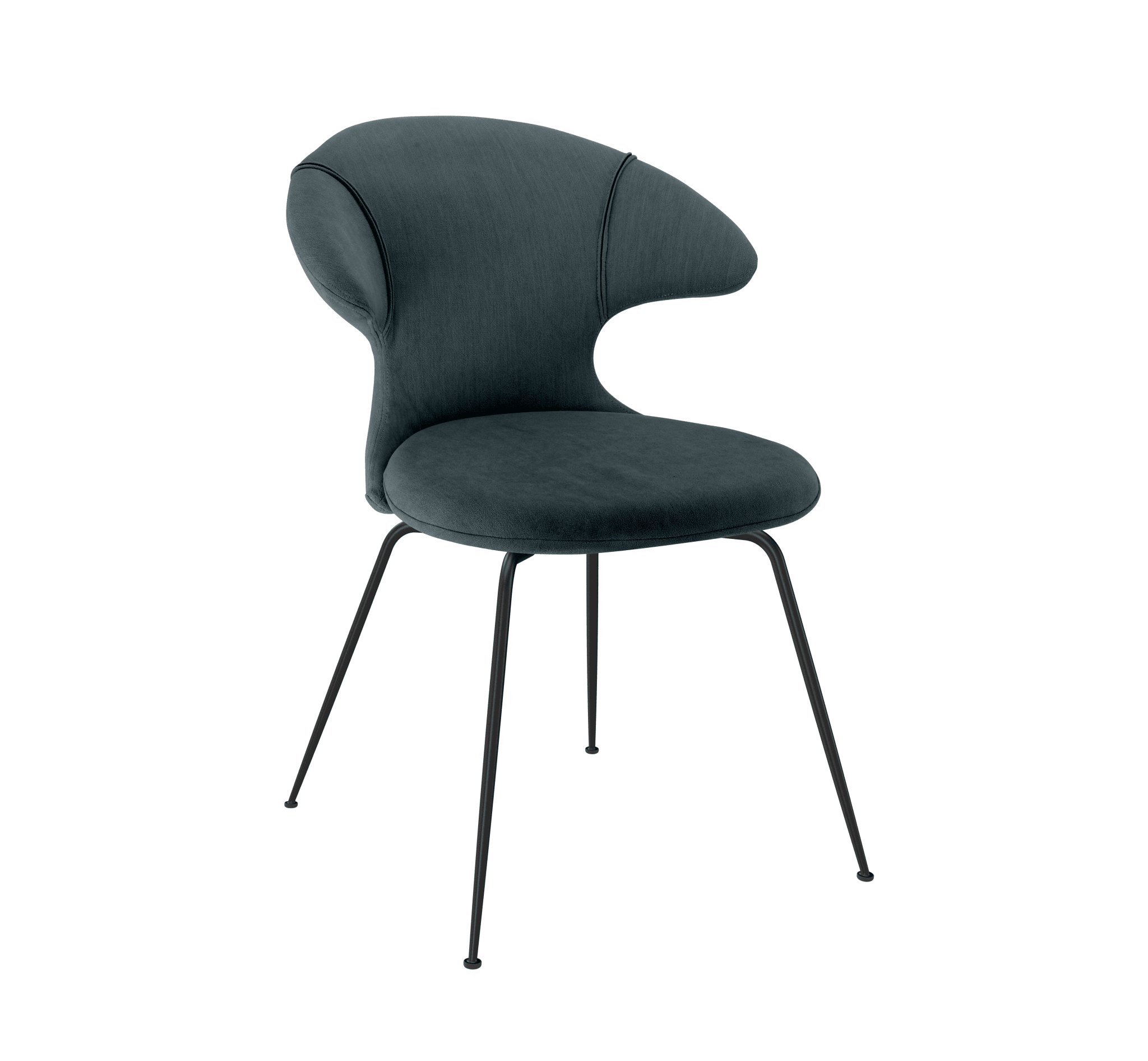 Krzesło TIME FLIES szaroniebieski z czarną podstawą UMAGE Eye on Design