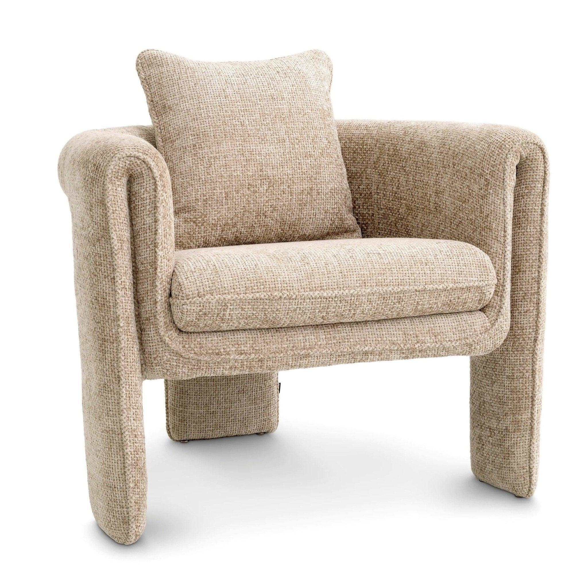 Krzesło TOTO piaskowy Eichholtz Eye on Design