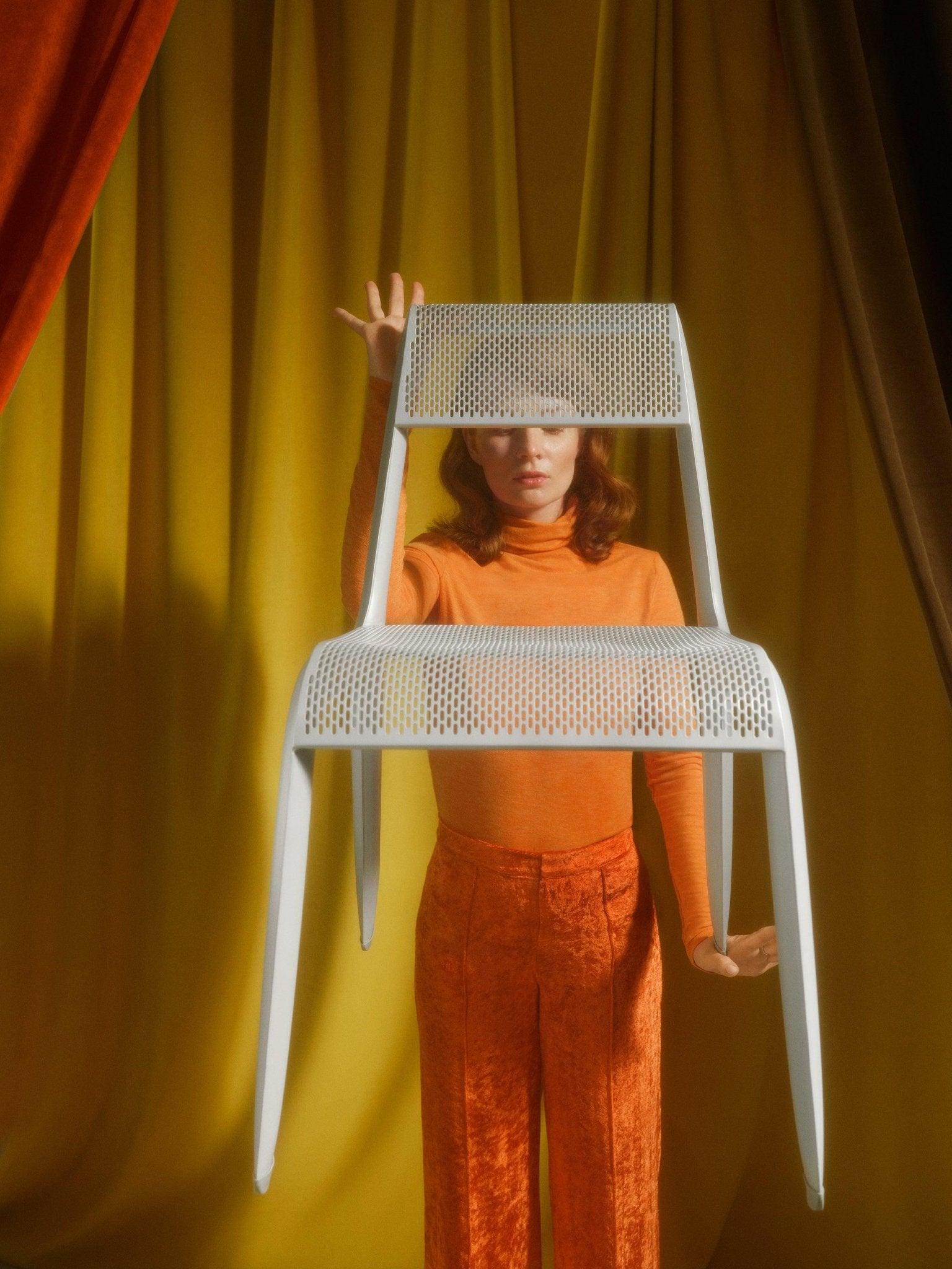 Krzesło ULTRALEGGERA anodowy naturalny Zieta Studio Eye on Design