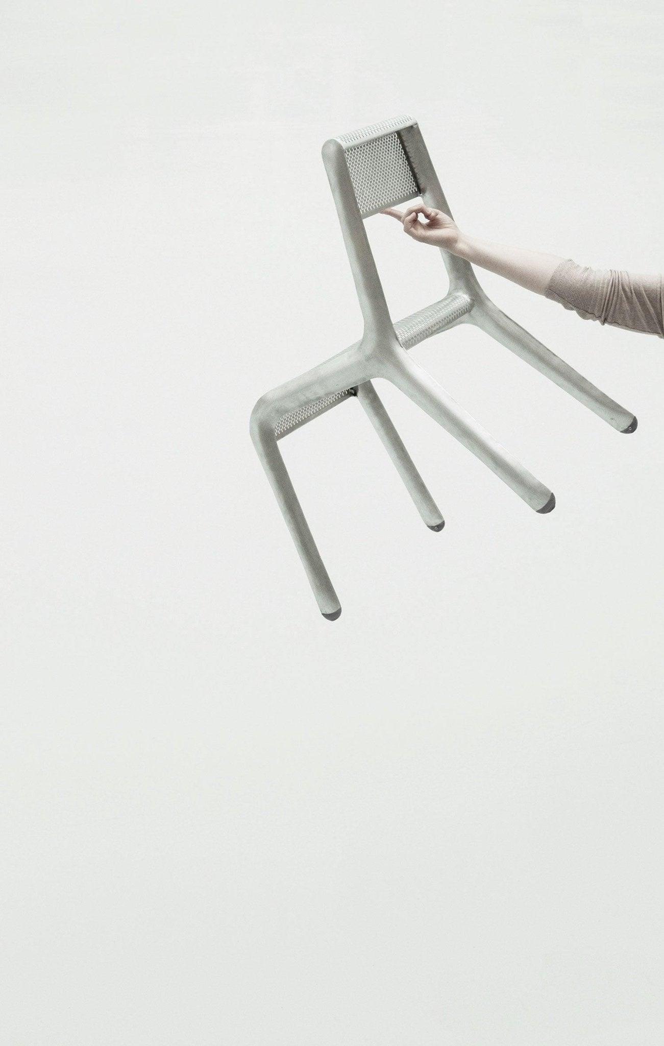 Krzesło ULTRALEGGERA szary mech mat Zieta Studio Eye on Design