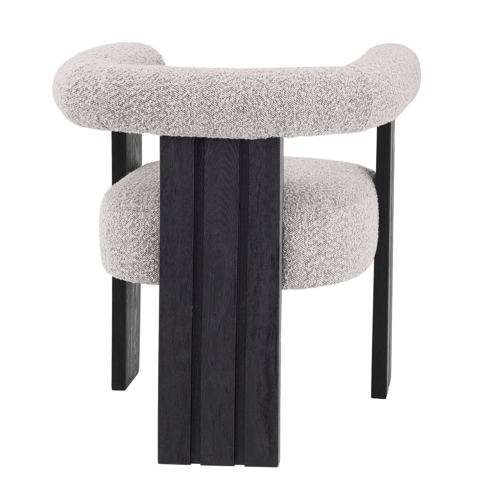 Krzesło w tkaninie boucle PERCY szary Eichholtz Eye on Design