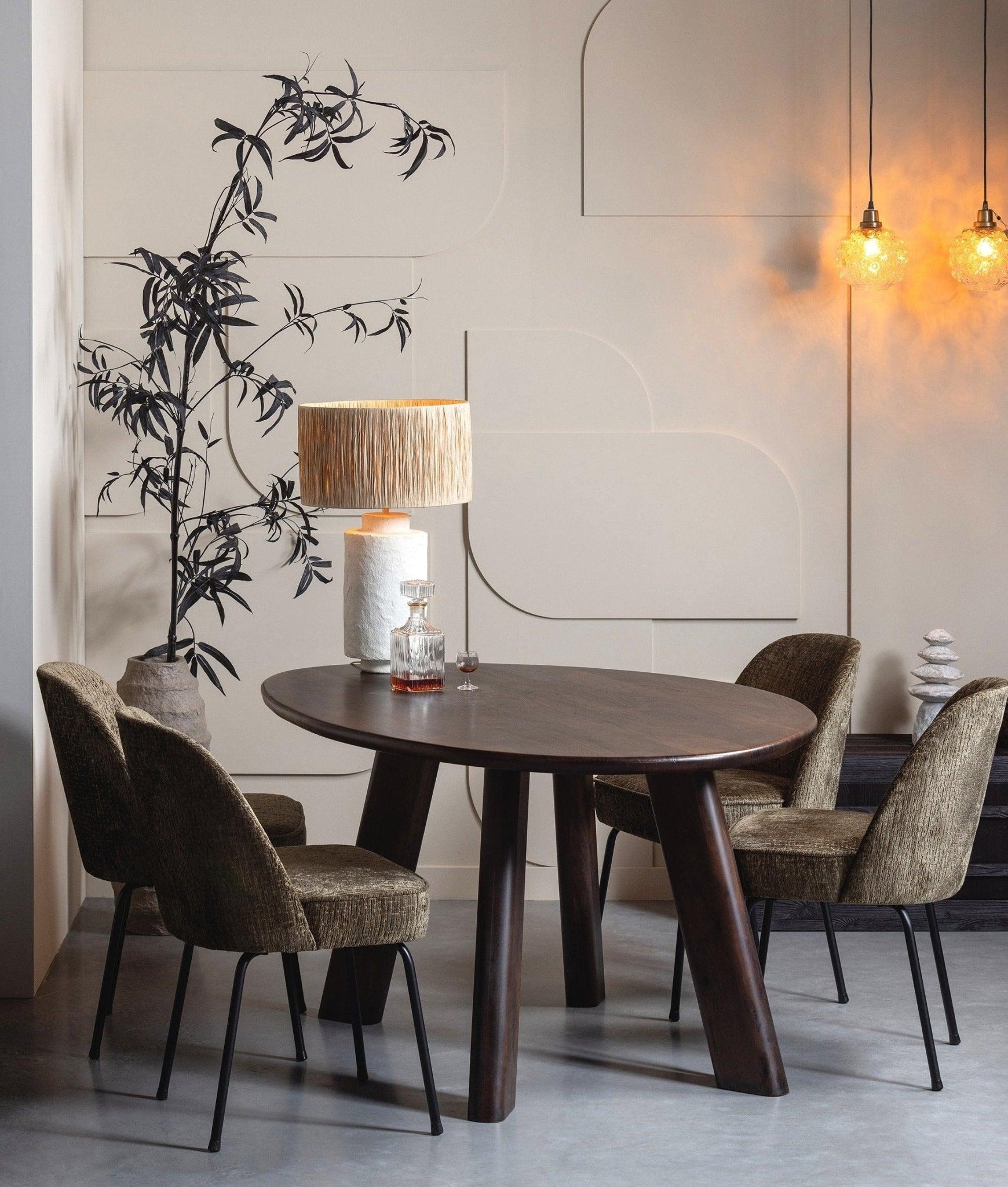 Krzesło welurowy VOGUE STRUCTURE brązowy Be Pure Eye on Design