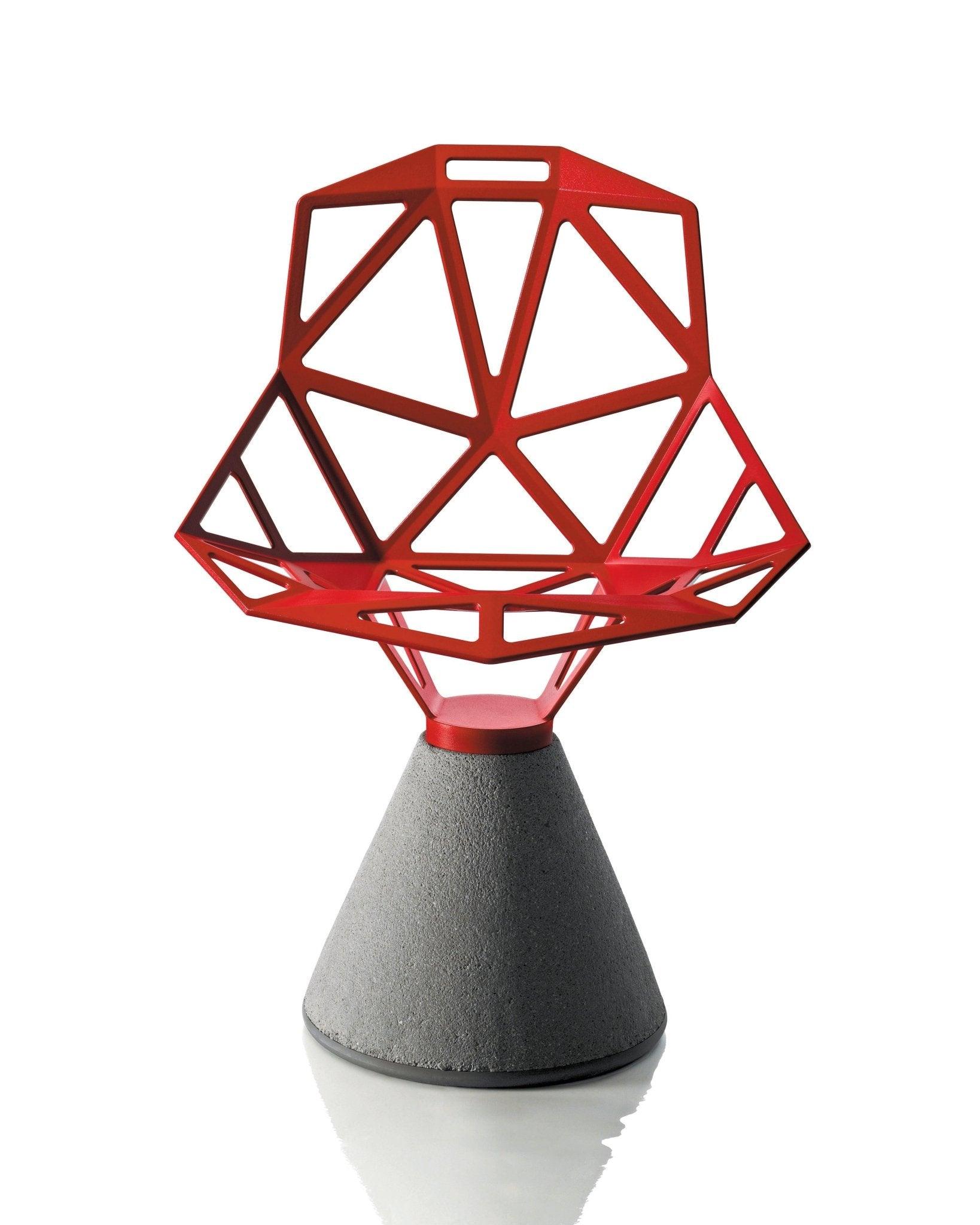 Krzesło z betonową podstawą CHAIR_ONE niebieski Magis Eye on Design