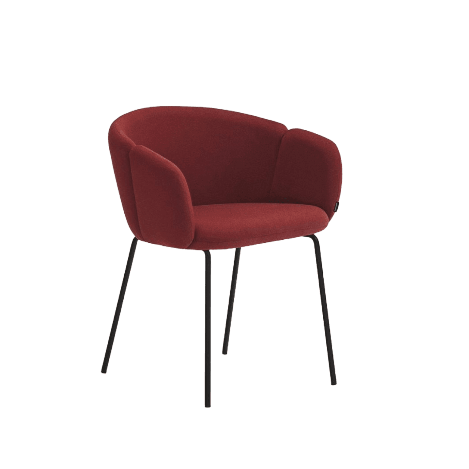 Krzesło z podłokietnikami ADD czerwony Teulat Eye on Design