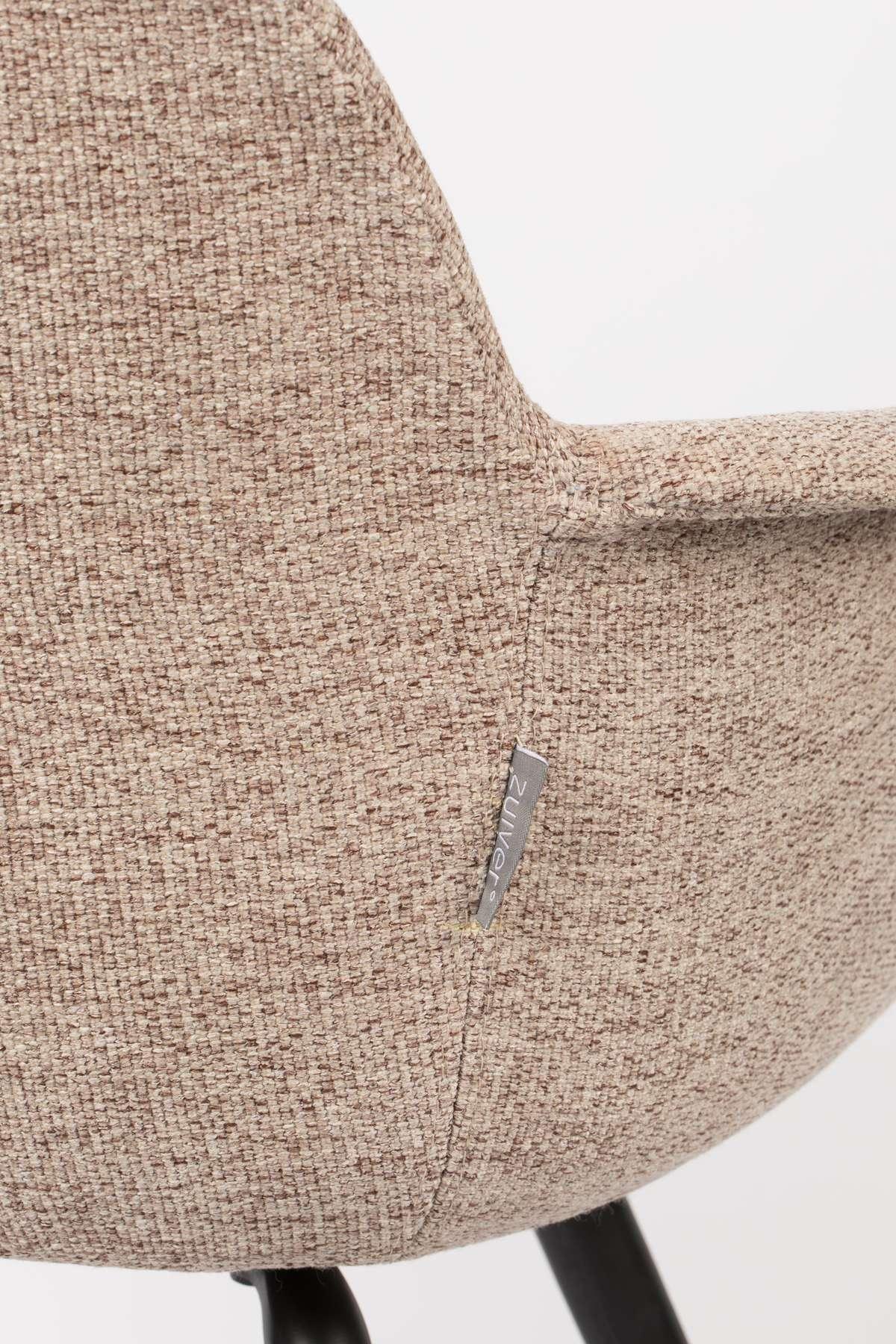 Krzesło z podłokietnikami ALBERT KUIP SOFT beżowy Zuiver Eye on Design