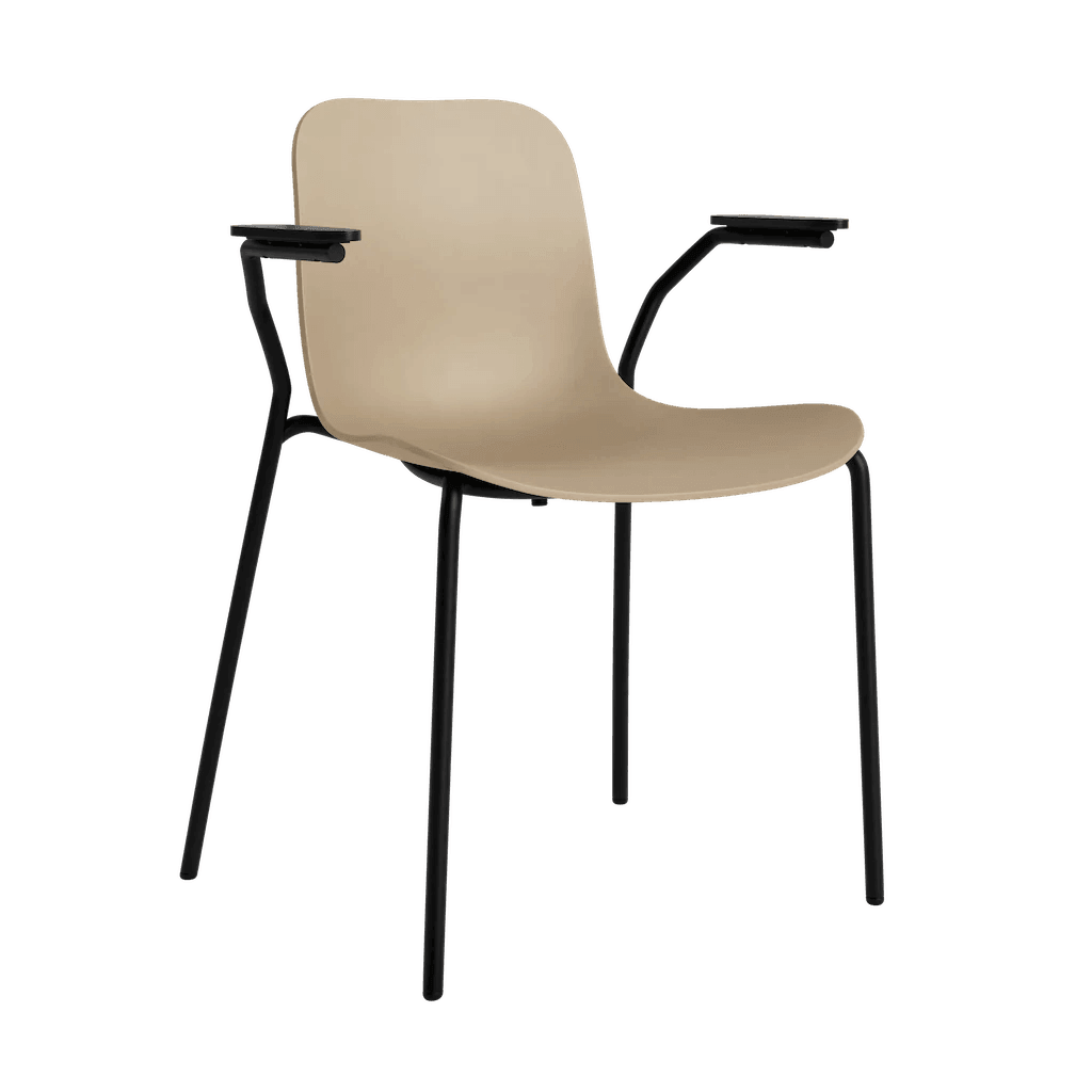 Krzesło z podłokietnikami LANGUE czarny NORR11 Eye on Design