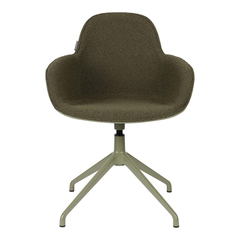 Krzesło z podłokietnikami obrotowe ALBERT KUIP zielony Zuiver Eye on Design