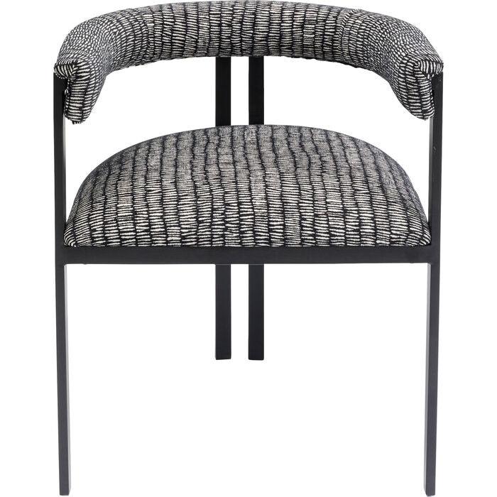 Chair with armrests Paris Czarny