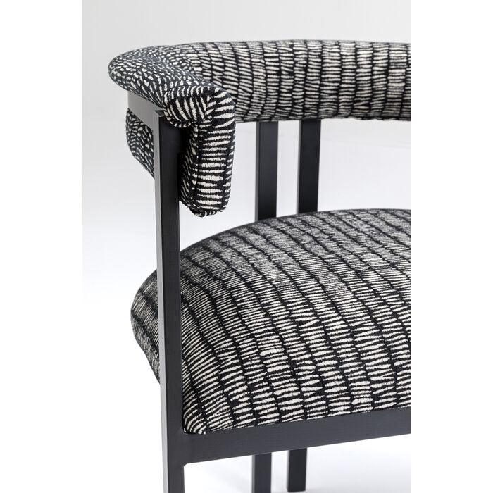 Chair with armrests Paris Czarny