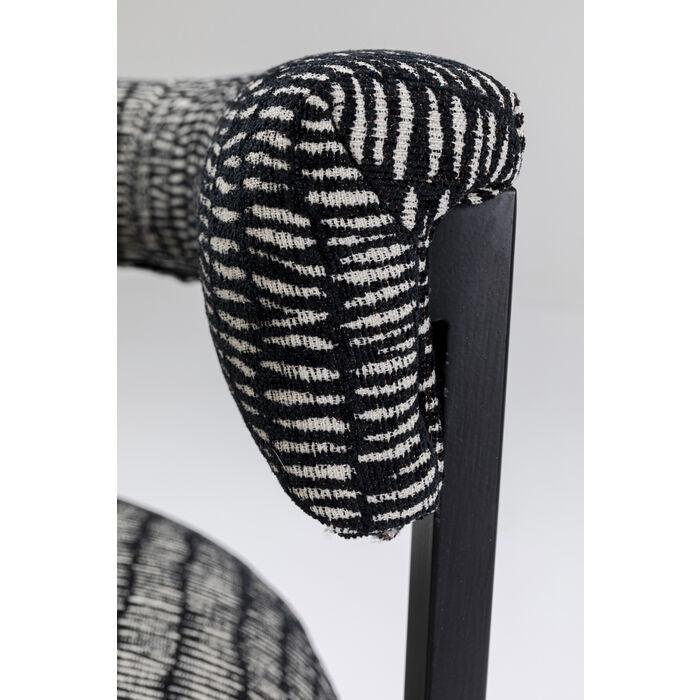 Chair with armrests Paris Czarny