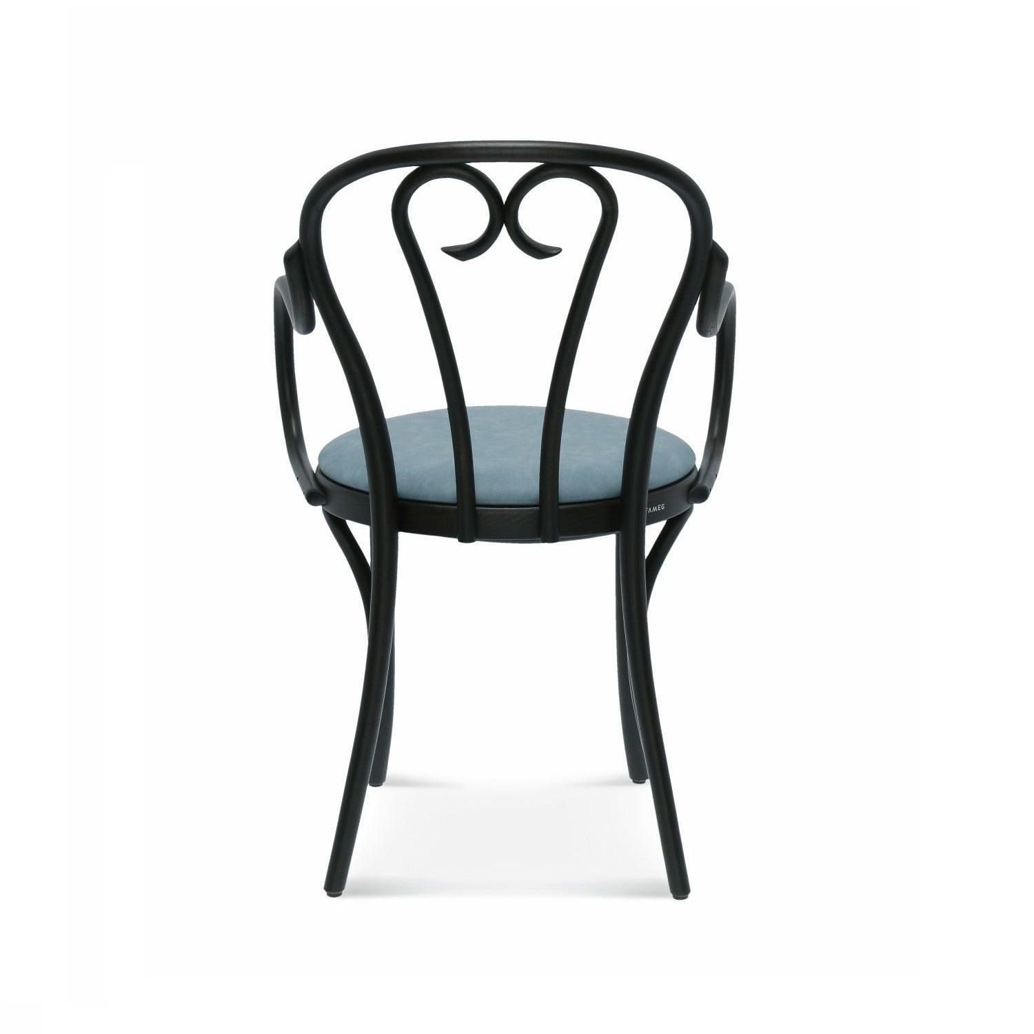 Krzesło z podłokietnikami tapicerowane B-16 drewno bukowe Fameg Eye on Design