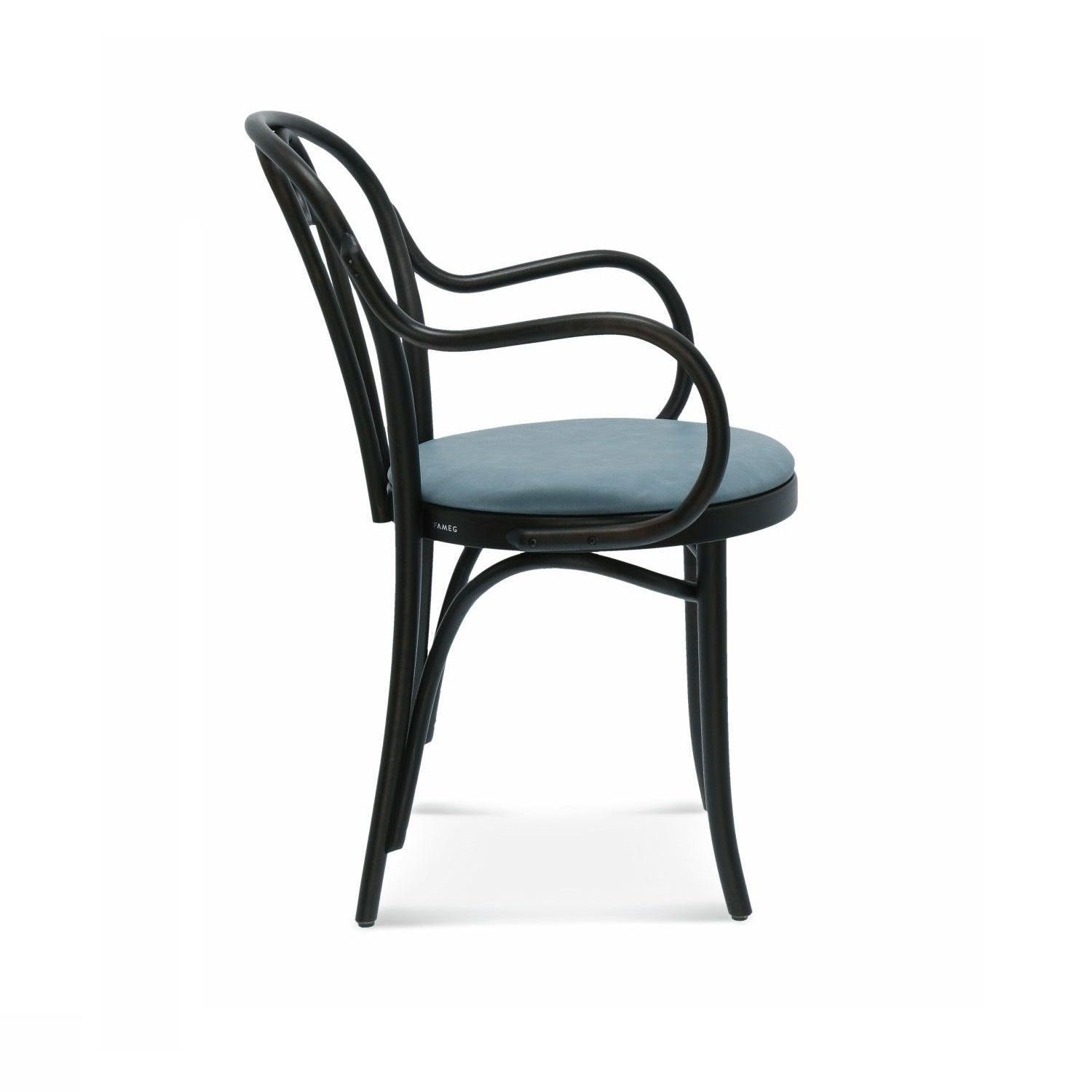 Krzesło z podłokietnikami tapicerowane B-16 drewno bukowe Fameg Eye on Design